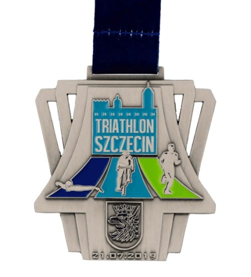 Medal odlewany Triathlon Szczecin