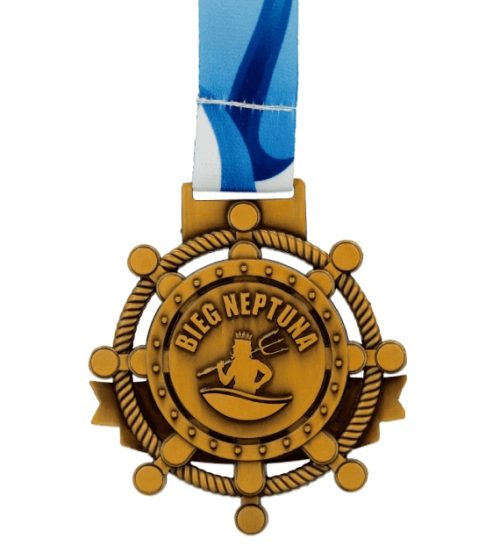 Medal odlewany bieg neptuna