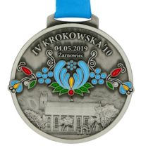 Medal odlewany krokowska z kolorowymi elementamiIV Krokowska 10