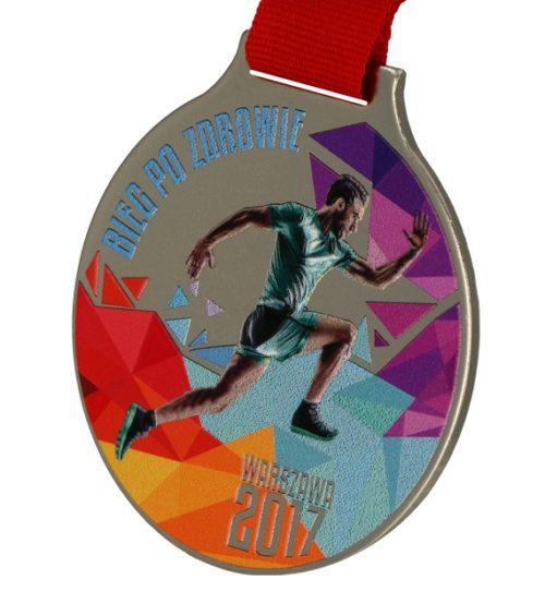 Medal z nadrukiem q-medals standard plus bieg po zdrowie