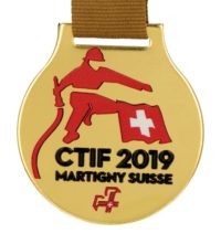 Medal z nadrukiem q-medals standard plus ctif 2019