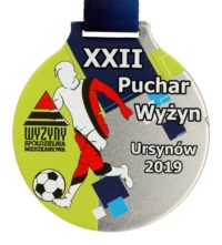 Medal z nadrukiem q-medals standard puchar wyzyn z niebieską wstążką