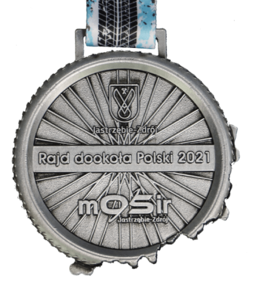 Medal na rajd rowerowy dookoła Polski
