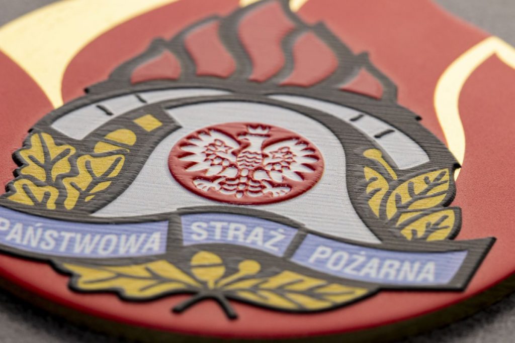 Medale strażackie z nadrukiem kolorowym