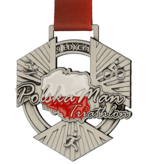 Medal odlewany Polska Man Triathlon