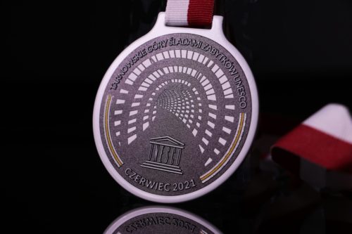 Medal na Bieg Tarnogórski 2021 śladami zabytków UNESCO