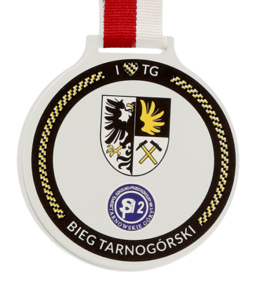 Q-Medal na Bieg Tarnogórski śladami zabytków UNESCO - rewers