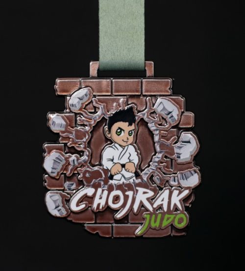 Medal na judo dla dzieci Chojrak