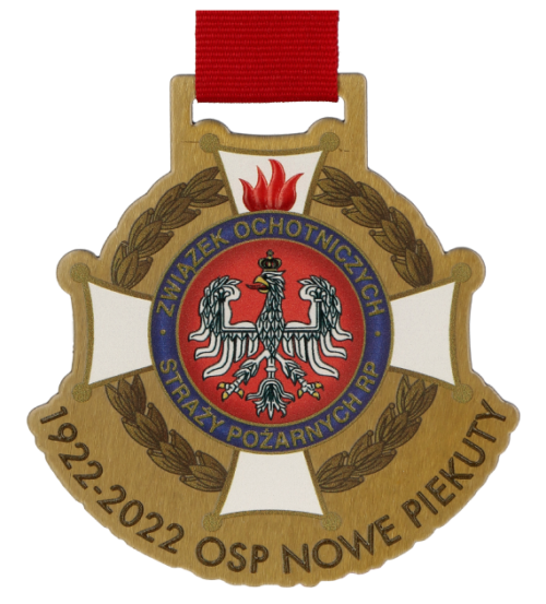 Medal vision OSP Nowe Piekuty - przód