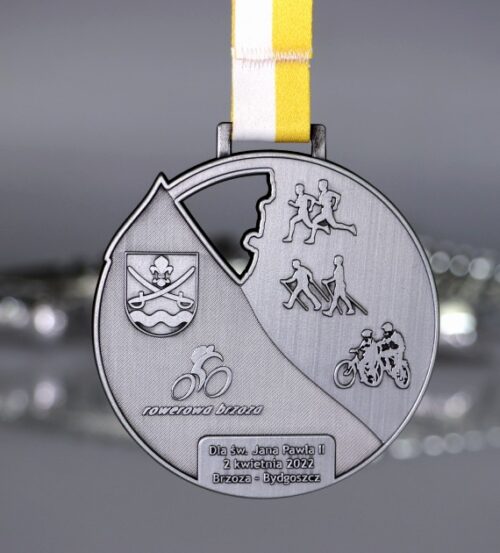 Medal Rowerowa brzoza z podobizną papieża - rewers