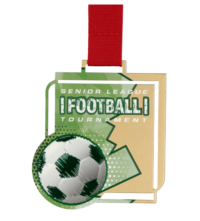 Medal LaserCut Senior League Football Tournament złoto