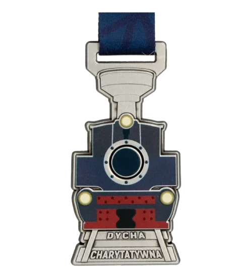 Medal Dycha Charytatywna o ciekawym kształcie i dopasowanej kolorystyce - przód