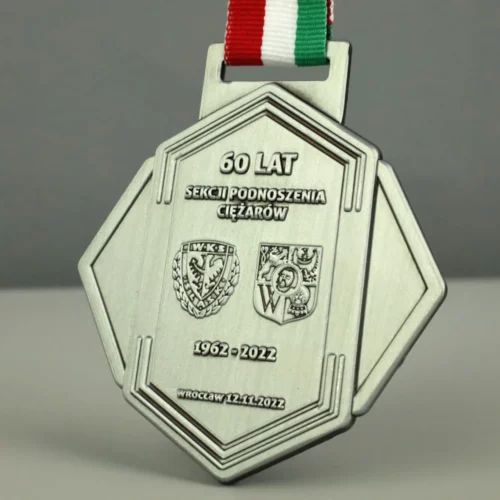 Medal na Memoriał Aleksandra Machowskiego wykonany z wysokociśnieniowego odlewu - rewers