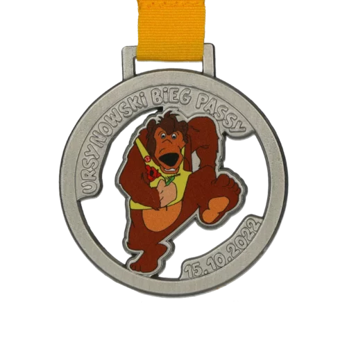 Srebrny Medal z Nadrukiem Niedźwiedzia