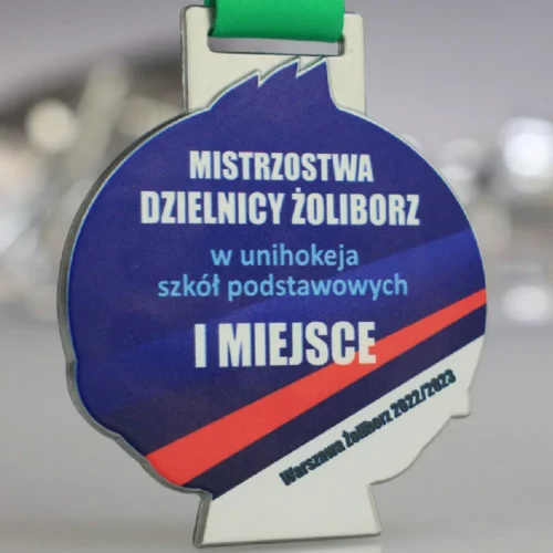 Medal z Kolorowym Nadrukiem Nawiązujący do Warszawskiej Dzielnicy Żoliborz