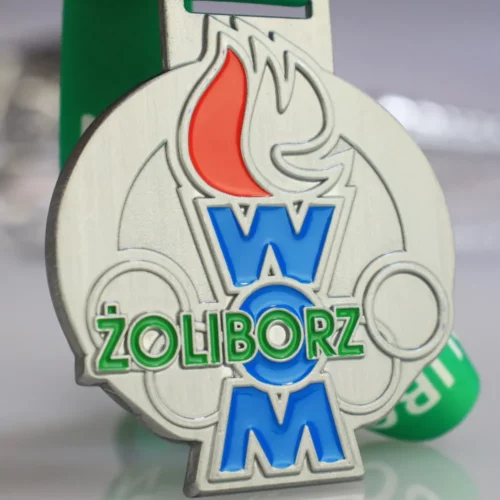 Medal z Kolorowym Nadrukiem Nawiązujący do Warszawskiej Dzielnicy Żoliborz