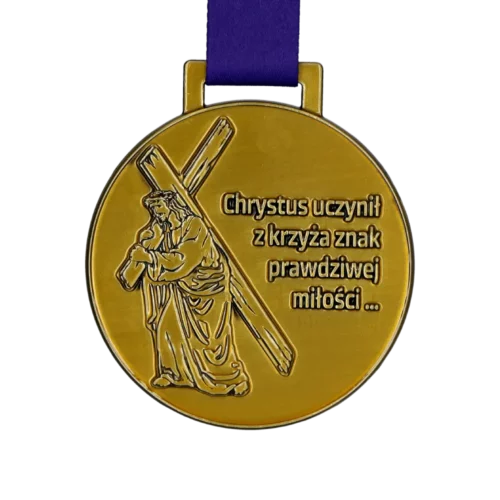 Złoty, Okrągły Medal o Tematyce Religijnej