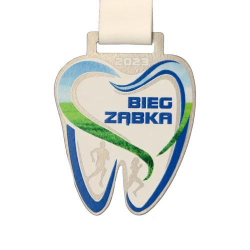 Srebrny Medal w Kształcie Zęba Bieg Ząbka 2023