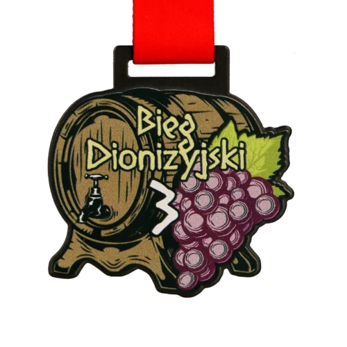 Medal w Kształcie Beczki do Wina na 3 Bieg Dionizyjski