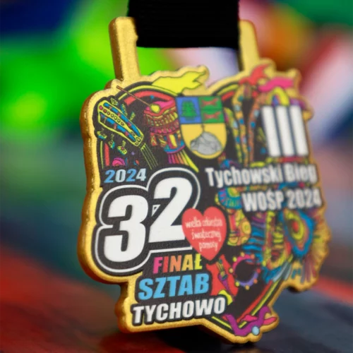Kolorowy medal na Tychowski Bieg WOŚP_3