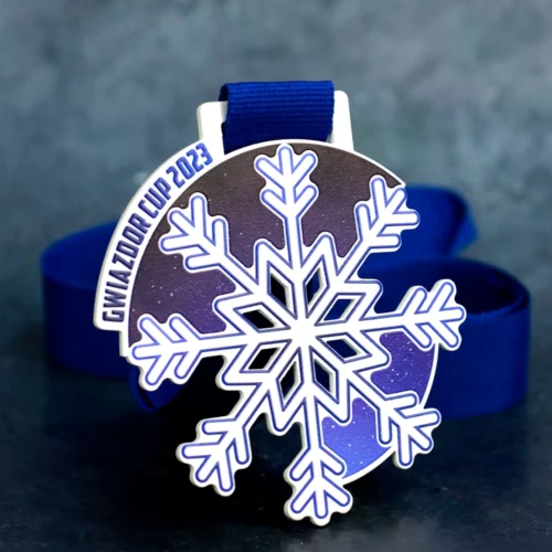 Medale śnieżynki na zawody Gwiazdor Cup _2